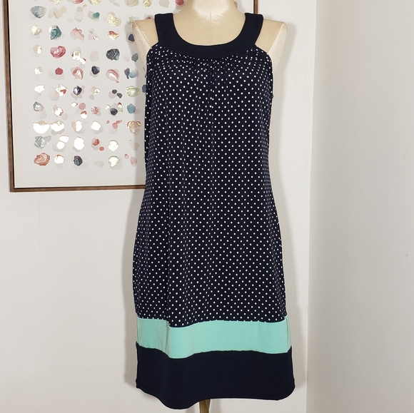 Sweet Storm Dresses & Skirts - Sweet Storm polka dot sleeveless dress size Medium